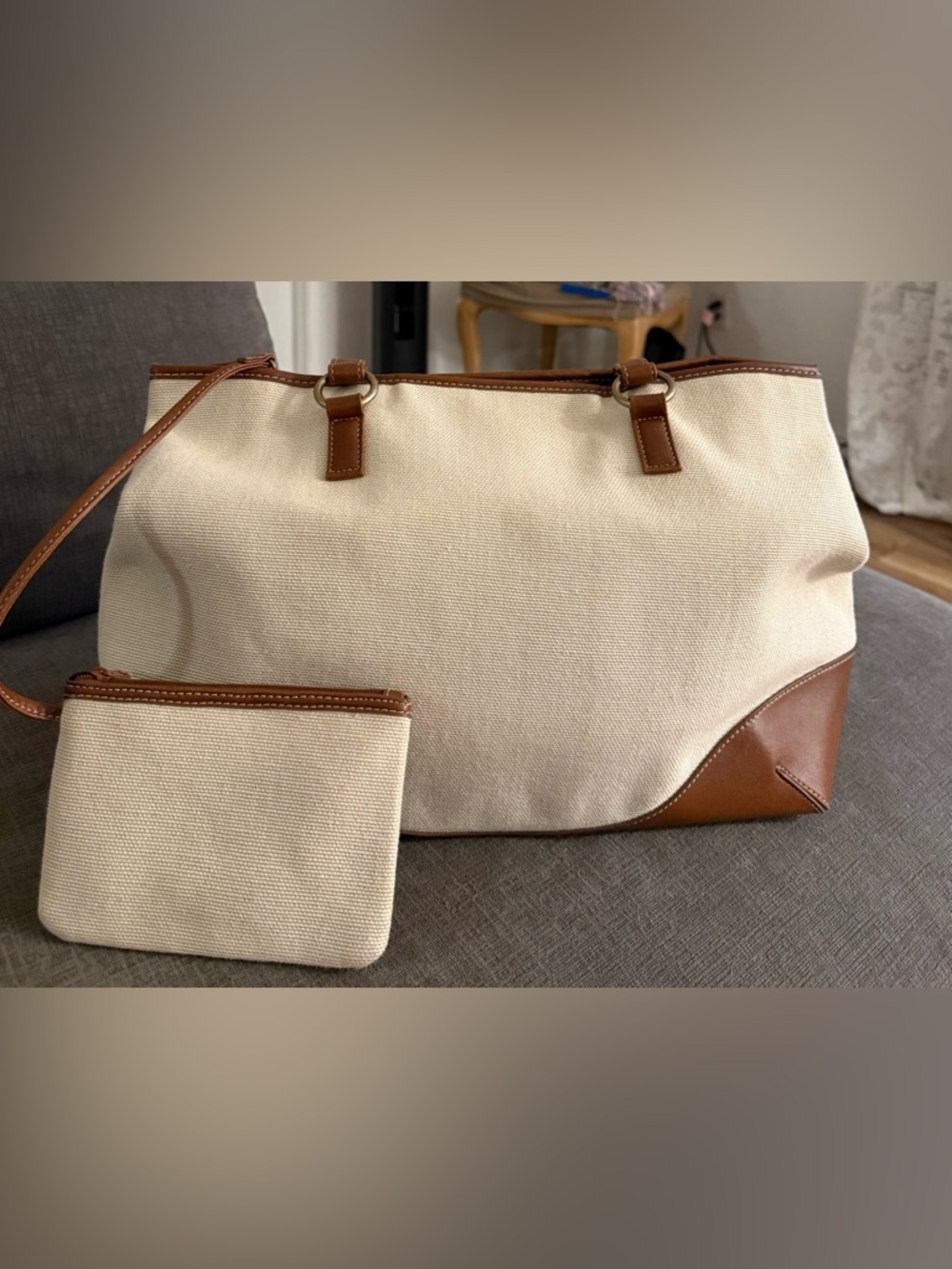 Coldwater Creek Large Canvas Tote